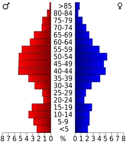 Bevolkingspiramide Storey County