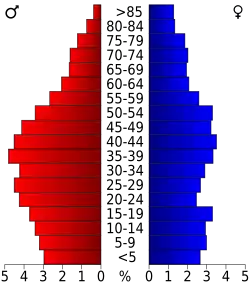 Bevolkingspiramide Sullivan County