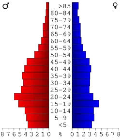 Bevolkingspiramide Sunflower County