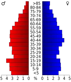 Bevolkingspiramide Swain County