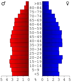Bevolkingspiramide Taney County