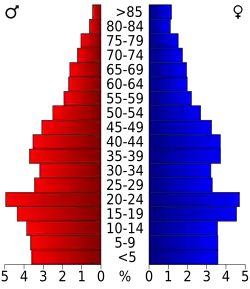 Bevolkingspiramide Taylor County