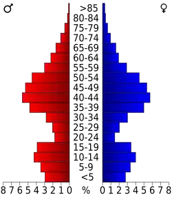 Bevolkingspiramide Teller County
