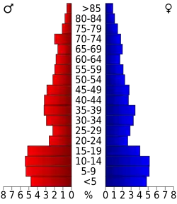 Bevolkingspiramide Thurston County