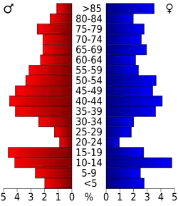 Bevolkingspiramide Towner County