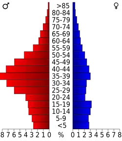Bevolkingspiramide Union County