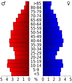 Bevolkingspiramide Van Zandt County