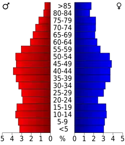 Bevolkingspiramide Vermillion County