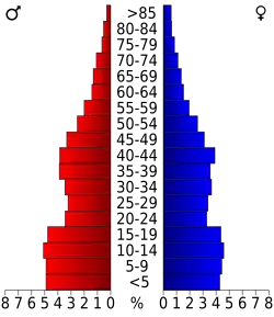 Bevolkingspiramide Wasatch County