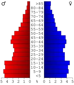 Bevolkingspiramide Washington County