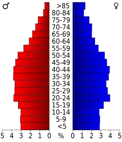 Bevolkingspiramide Washington County