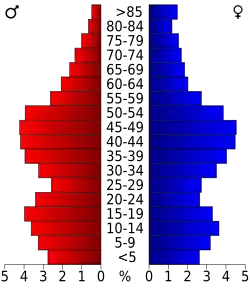 Bevolkingspiramide Washington County