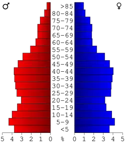 Bevolkingspiramide Wayne County
