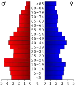 Bevolkingspiramide Webster County