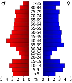 Bevolkingspiramide Webster County