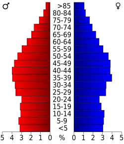 Bevolkingspiramide Wilkes County
