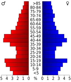 Bevolkingspiramide Williams County