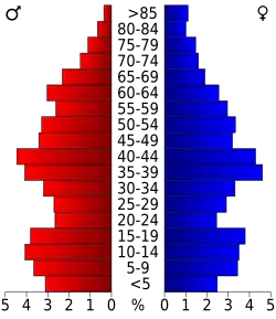 Bevolkingspiramide Wirt County