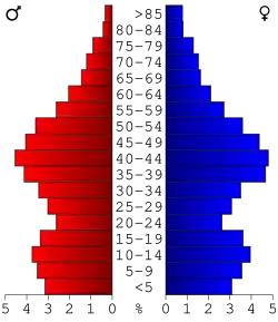 Bevolkingspiramide Woodford County