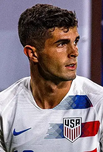 Christian Pulisic voor de Verenigde Staten in juni 2019.