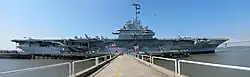 Het vliegdekschip 'USS Yorktown', toegankelijk als museum