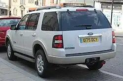 Ford Explorer, achteraanzicht