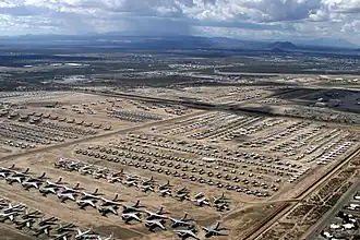 De Aerospace Maintenance and Regeneration Center (AMARC) gevestigd op de Davis-Monthan Air Force Base in Tucson, Arizona