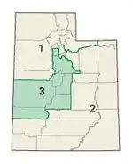 Congresdistricten van Utah sinds 2003
