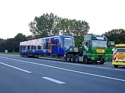 Aflevering van een Parijse Avanto-tram