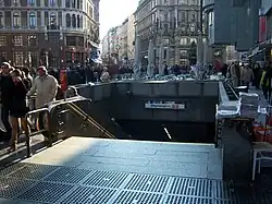 De ingang bij de Stephansplatz