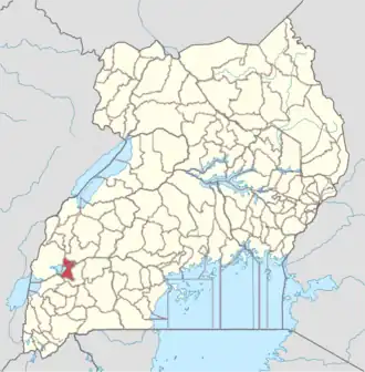 Kaart van Kitagwenda