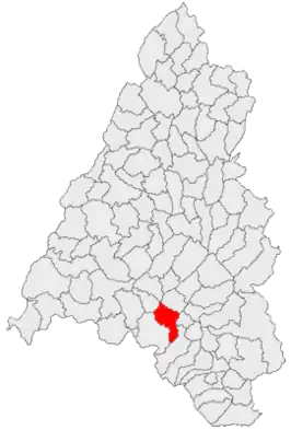 Kaart van Uileacu de Beiuș