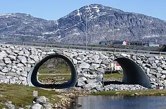 De berg gezien vanuit de wijk Nuussuaq (Nuuk)