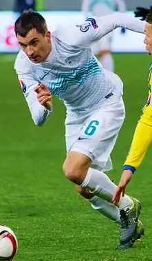 Ilić in 2015 als speler van Slovenië