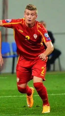 Alioski in 2014 als speler van Macedonië
