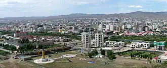 Uitzicht op Ulaanbaatar
