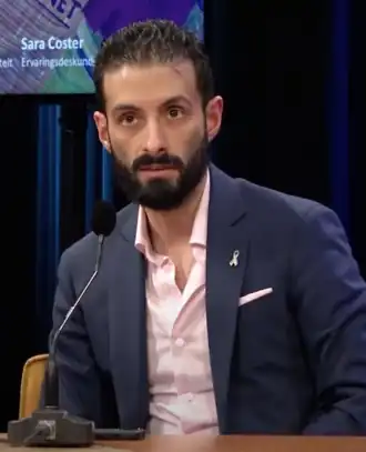 Ellian in 2022 tijdens een discussie in De Balie