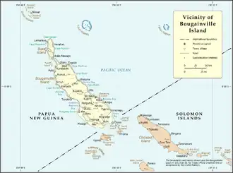 Kaart van Bougainville