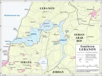 Zuid-Libanon, waar UNIFIL de vrede moest bewaren.