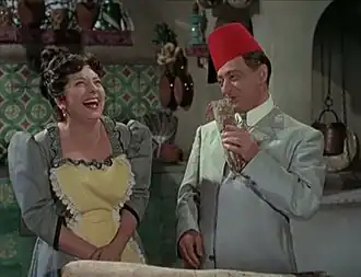 Anna Campori met Totò in 1953 in de film Un turco napoletano