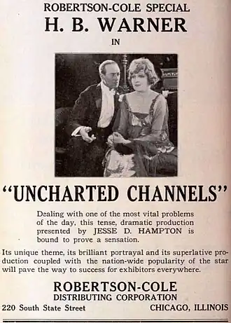 Advertentie voor Uncharted Channels