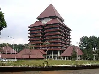Rectoraat gebouw van Universitas Indonesia in Depok