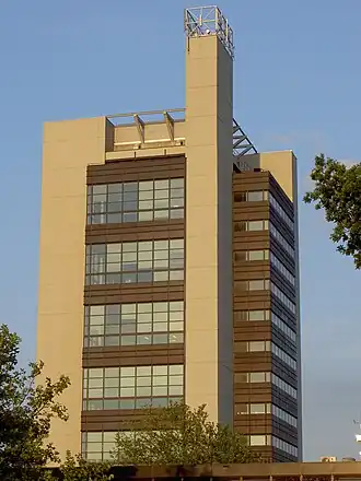 Horsttoren in avondlicht