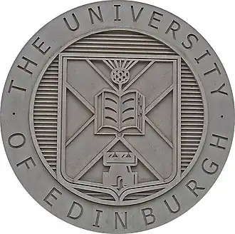 Het wapen van de Universiteit van Edinburgh