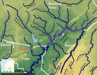 De bovenloop van de Pendjari