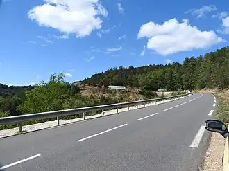 De N106 tussen Florac en Balsièges