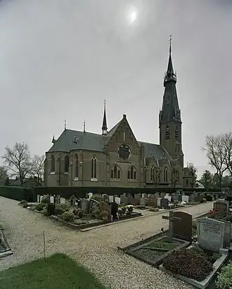 De Sint-Urbanuskerk voor de brand (foto 2005)