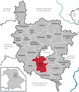 Kaart van Ursensollen