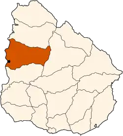 Locatie van Paysandú