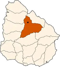 Locatie van Tacuarembó